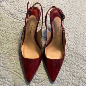 J. Renee Pointed Toe Heels w Ankle Straps